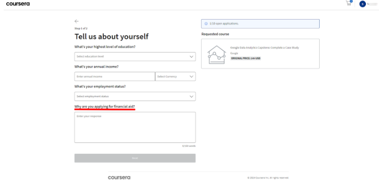 Fill out the application form Fill out the application form