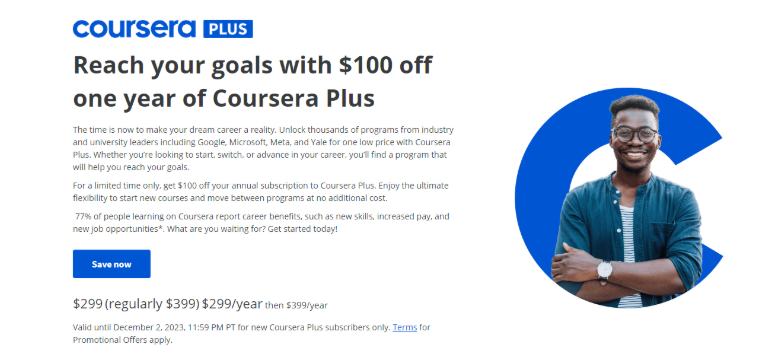 Promotional & Seasonal Offers On Coursera Promotional & Seasonal Offers On Coursera