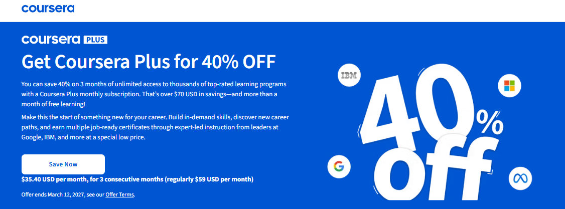 Currently available offers 40% off Currently available offers 40% off